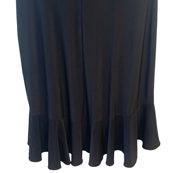 Lane Bryant Sleeveless Rouched Tie Ruffle Hem Black Dress Women’s Size 14/16 NWT - Picture 8 of 15